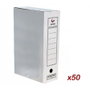 Grafoplás Caja de Archivo Definitivo Folio Prolongado Blanco Pack 50 Ud